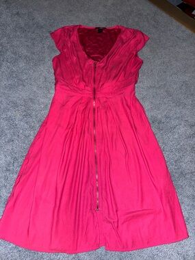 H & M Women’s Pink Zip-Front A-Line Dress